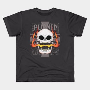 Burned Skull Kids T-Shirt